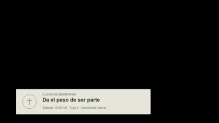 Sage Linen Membresía Church Streaming Lower Third