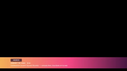 Sunset Gradient Anuncio vMix Lower Third