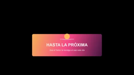 Sunset Gradient Cierre vMix Title