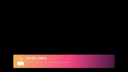 Sunset Gradient Donaciones Lower Third para Streaming de Iglesia