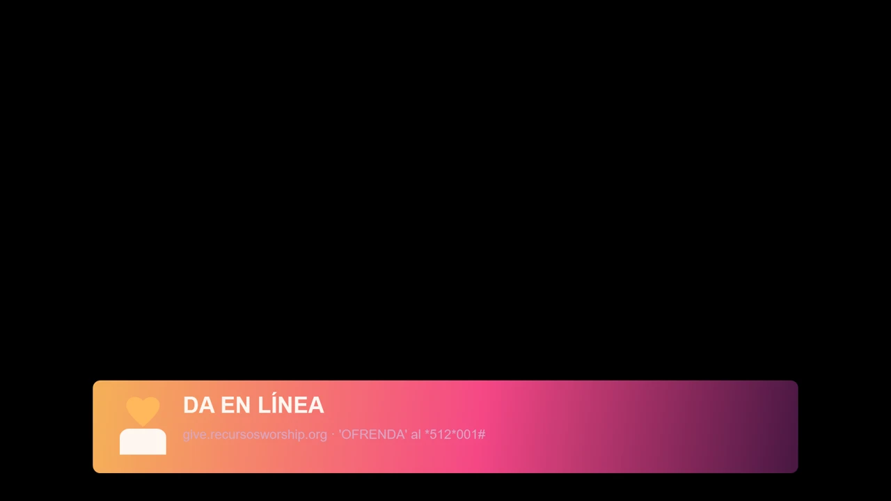Sunset Gradient Donaciones Lower Third para Streaming de Iglesia