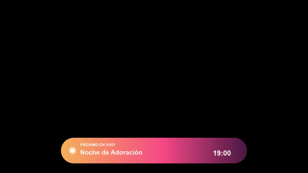 Sunset Gradient ProximoEnVivo Título para Culto en Vivo