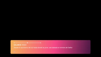 Sunset Gradient Versículo Lower Third para Iglesia