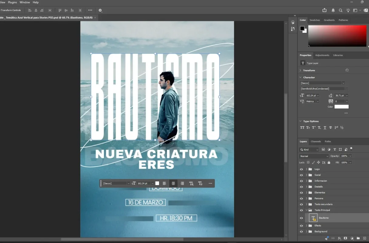 Plantilla Editable en Photoshop