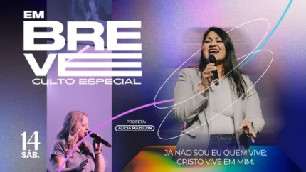 Fundo de Igrejas para Eventos de Adoração Modernos | Temática Azul 16:9 Tela Photoshop — miniatura, 16:9