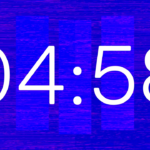 Countdown - Electric Azure Blue - Rhythm Lines