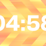 Countdown - Sunrise Serene - Angular Stripes