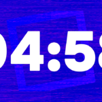 Countdown - Electric Azure Blue - Framed Reality