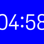 Countdown - Fondo Animado azul - 4K