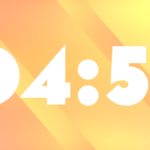 Countdown - Golden Hour - Diagonal Stripes