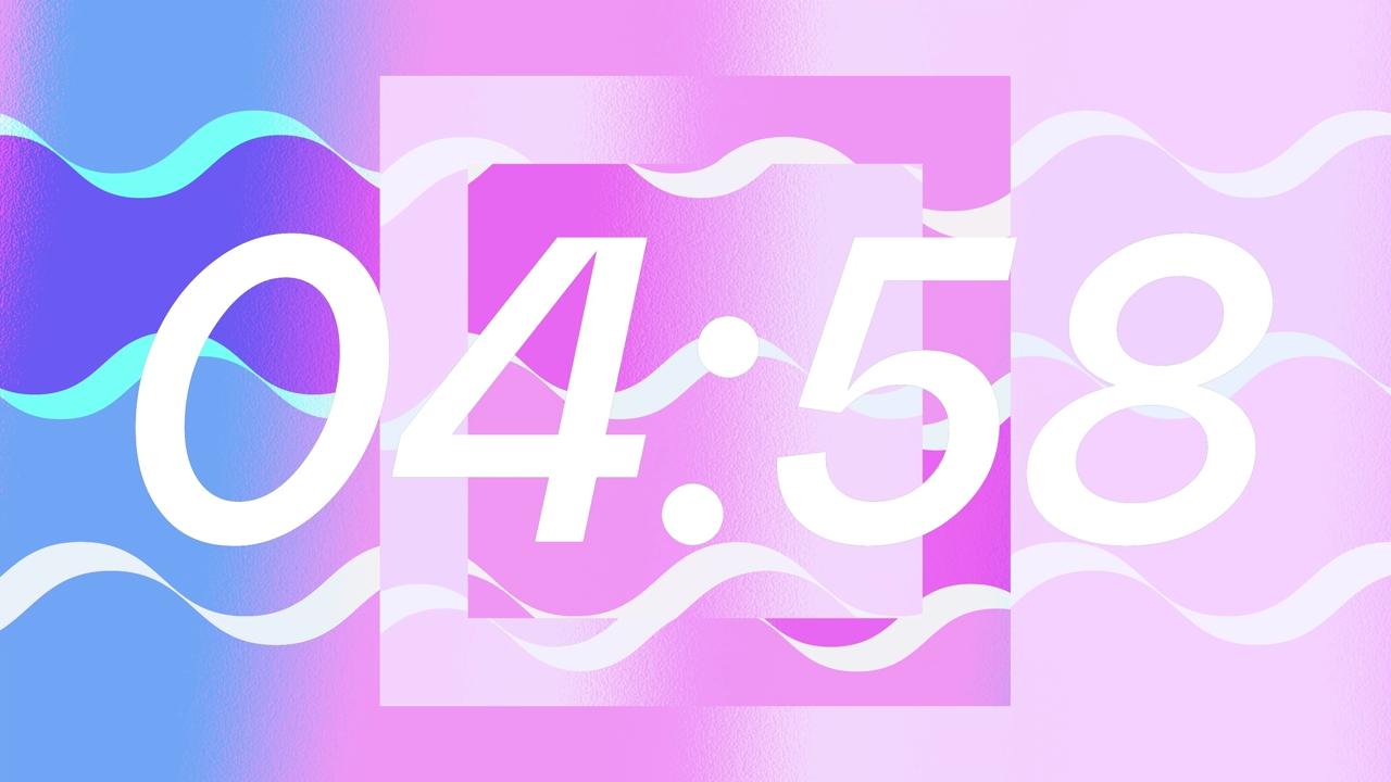 Countdown – Dreamwave Lines – Square Frame