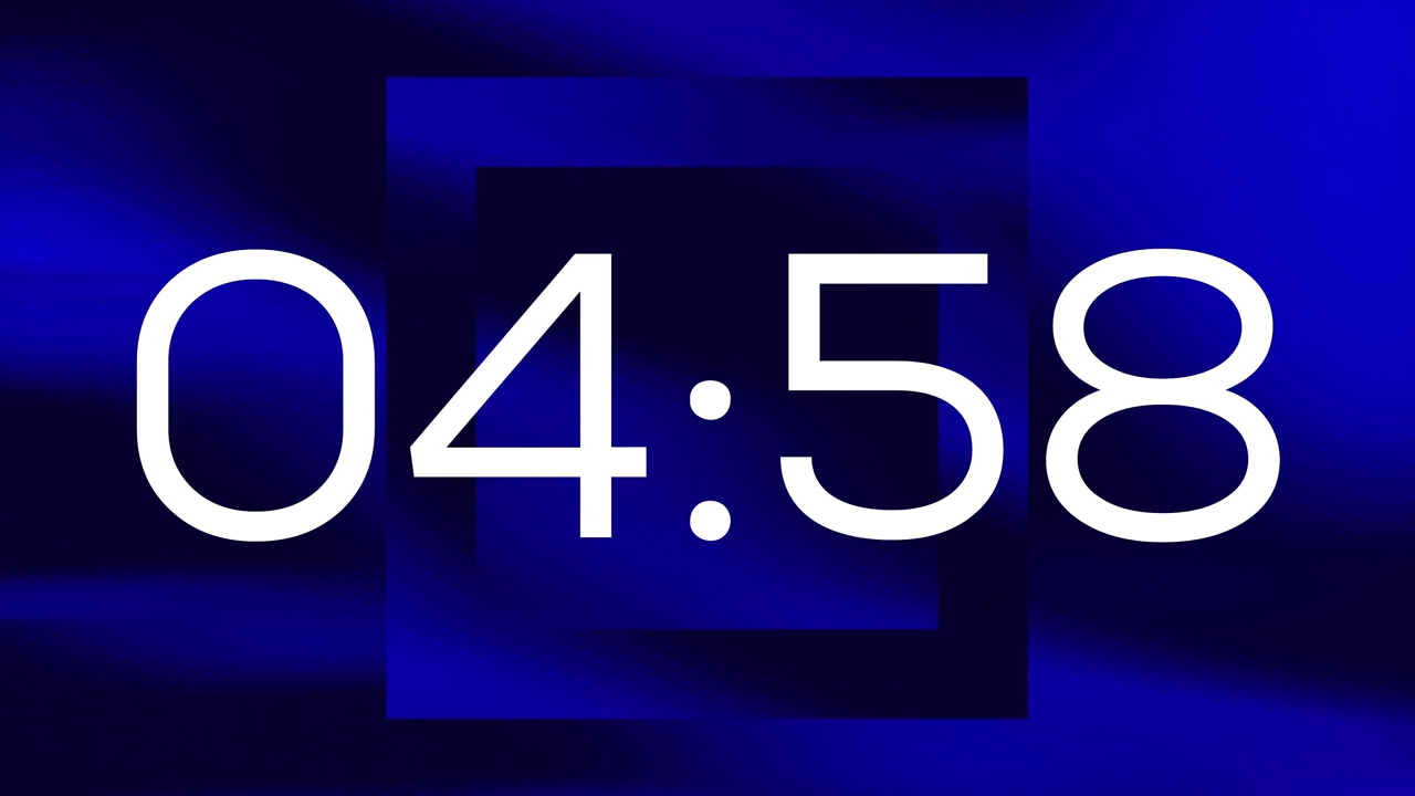 Countdown – Sapphire Streams Blue – Liquid Reflections
