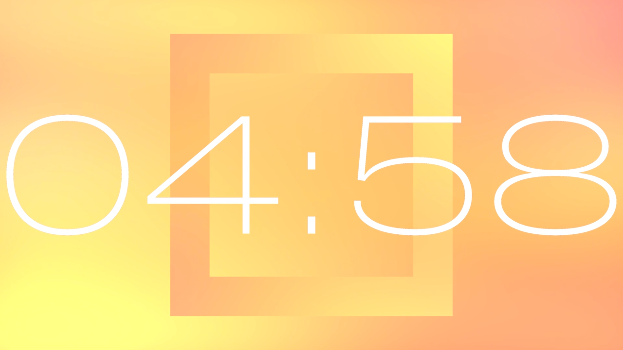 Countdown – Golden Hour – Tilted Square