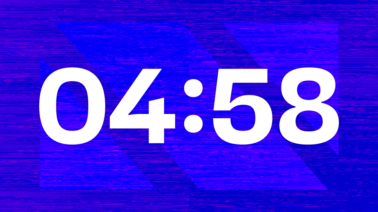 Countdown – Electric Azure Blue – Fractured Plane