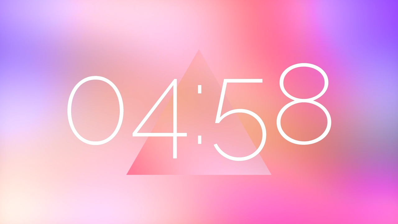 Countdown – Pastel Spectrum Shapes – Triangle Fade