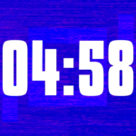 Countdown - Electric Azure Blue - Digital Disturbance