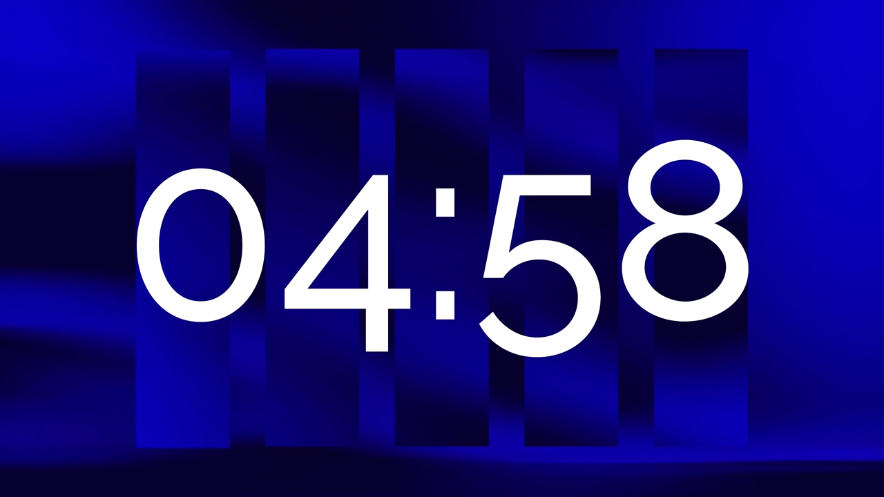 Countdown – Sapphire Streams Blue – Indigo Ripples