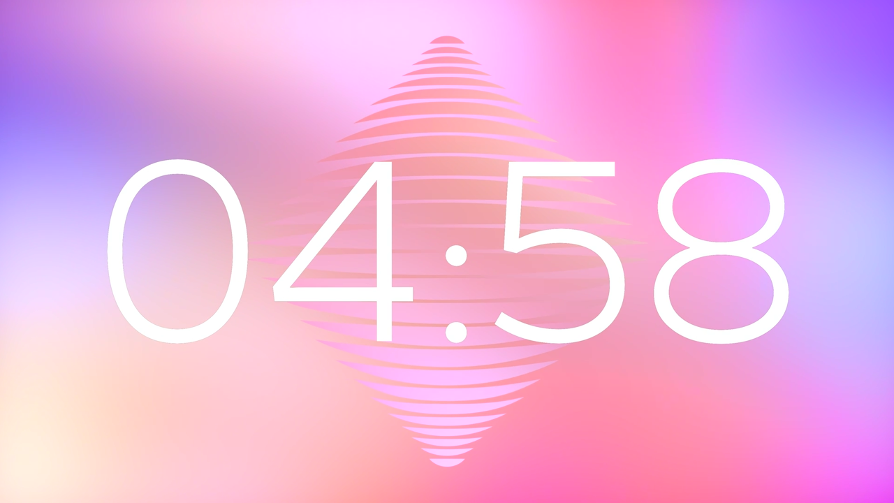 Countdown – Pastel Spectrum Shapes – Diamond Ripple