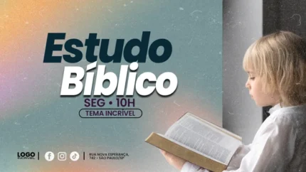 Fundo Moderno para Estudo Bíblico | Tema Contemporâneo 16:9 para Projetor Photoshop — miniatura, 16:9