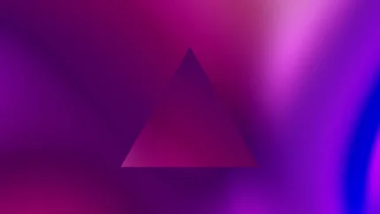 Cosmic Violet - Violet Triangle Still — fondo abstracto horizontal violeta, índigo