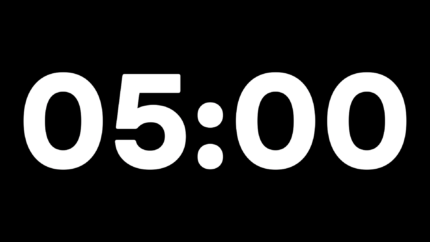 Cuenta Regresiva Horizonte de 5 Minutos con Fondo Transparente 4K - Black