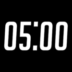 Cuenta Regresiva Armonía de 5 Minutos con Fondo Transparente 4K - Black