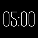 Cuenta Regresiva Ágora de 5 Minutos con Fondo Transparente 4K - Black