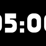Fondo Transparente Horizonte — Cuenta Regresiva de 5 Minutos sin Fondo - Black