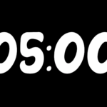 Fondo Transparente Nexo — Cuenta Regresiva de 5 Minutos sin Fondo - Black