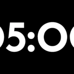 Fondo Transparente Órbita — Cuenta Regresiva de 5 Minutos sin Fondo - Black