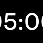 Cuenta Regresiva Nexo de 5 Minutos con Fondo Transparente 4K - Black
