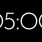 Fondo Transparente Lumen — Cuenta Regresiva de 5 Minutos sin Fondo - Black