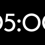 Fondo Transparente Armonía — Cuenta Regresiva de 5 Minutos sin Fondo - Black