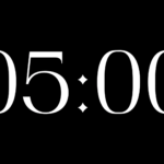 Fondo Transparente Ágora — Cuenta Regresiva de 5 Minutos sin Fondo - Black