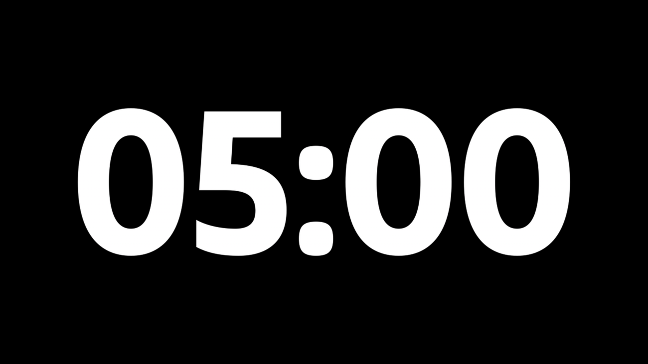Fondo Transparente Vértice — Cuenta Regresiva de 5 Minutos sin Fondo - Black