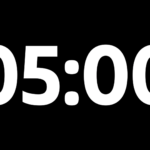 Fondo Transparente Vértice — Cuenta Regresiva de 5 Minutos sin Fondo - Black