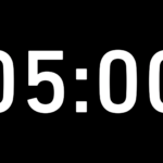Fondo Transparente Vínculo — Cuenta Regresiva de 5 Minutos sin Fondo - Black