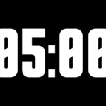 Horizonte Alpha Channel: Cuenta Regresiva de 5 Minutos en Alta Resolución - Black
