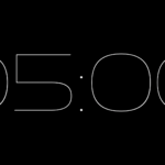 Pulso Alpha Channel: Cuenta Regresiva de 5 Minutos en Alta Resolución - Black