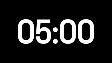 Lumen Alpha Channel: Cuenta Regresiva de 5 Minutos en Alta Resolución - Black