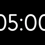 Armonía Alpha Channel: Cuenta Regresiva de 5 Minutos en Alta Resolución - Black