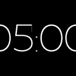 Ágora Alpha Channel: Cuenta Regresiva de 5 Minutos en Alta Resolución - Black