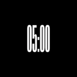 Vértice Alpha Channel: Cuenta Regresiva de 5 Minutos en Alta Resolución - Black