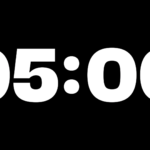Raíz Alpha Channel: Cuenta Regresiva de 5 Minutos en Alta Resolución - Black