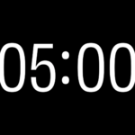 Cuenta Regresiva Pulso de 5 Minutos con Canal Alpha para ProPresenter - Black