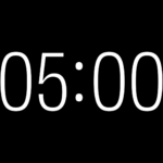Cuenta Regresiva Resplandor de 5 Minutos con Canal Alpha para ProPresenter - Black