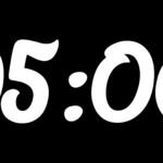 Cuenta Regresiva Órbita de 5 Minutos con Fondo Transparente 4K - Black