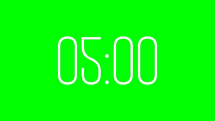 Cuenta Regresiva Ágora de 5 Minutos con Fondo Transparente 4K - Green