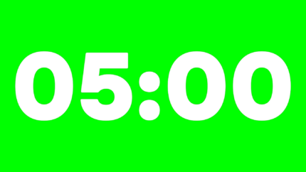 Cuenta Regresiva Aurora de 5 Minutos con Fondo Transparente 4K - Green