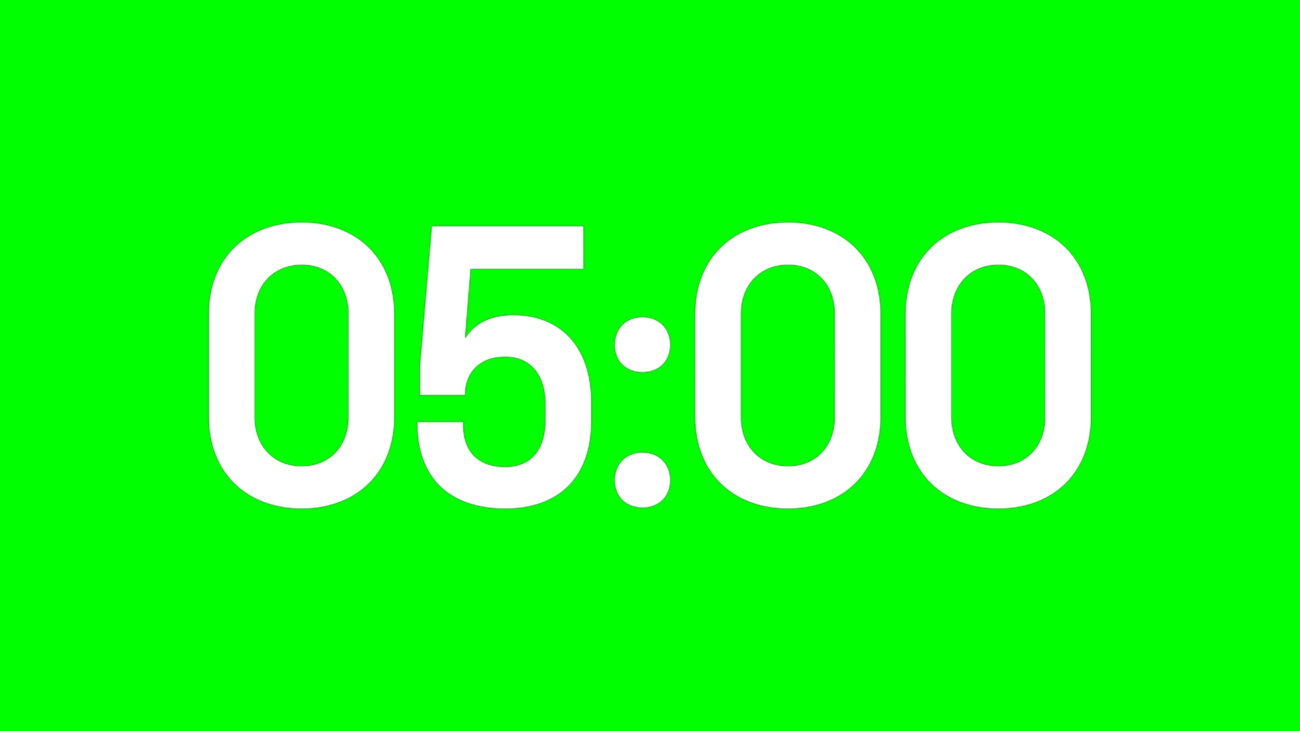 Lumen Alpha Channel: Cuenta Regresiva de 5 Minutos en Alta Resolución - Green